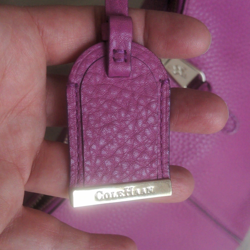 🍇 Cole Haan Hobo Bag LEATHER Purse Shoulder - Picture 5 of 14
